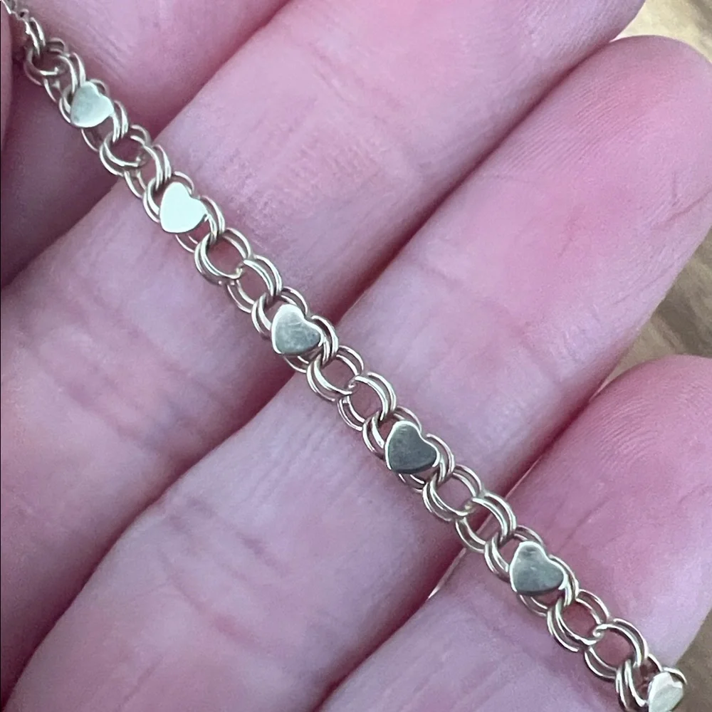 Zoe Chicco Gold Heart Link Bracelet
